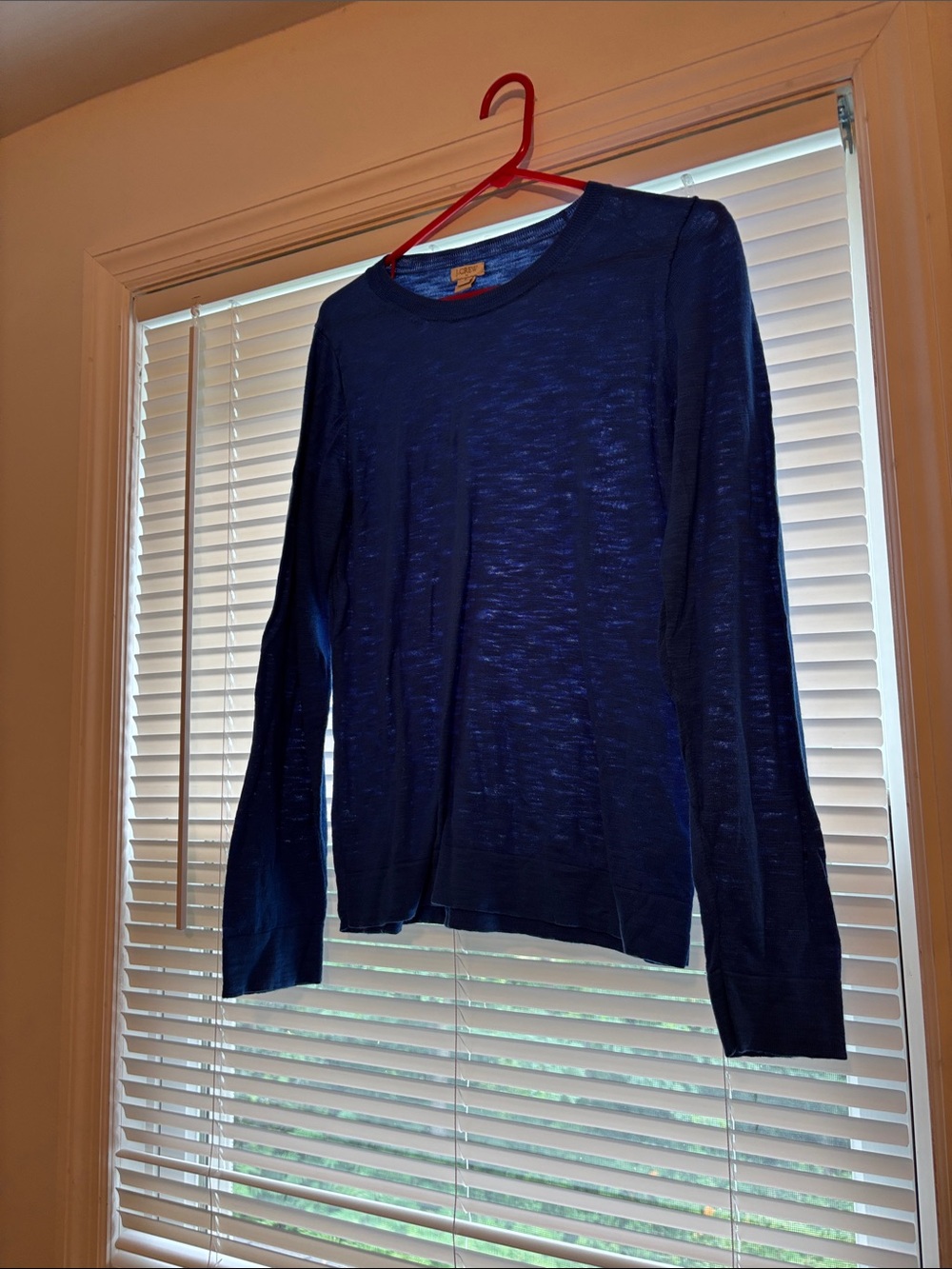 J. Crew Women's Navy Crewneck Sweater